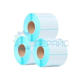 Самоклеящиеся термоэтикетки 58x60 мм, 450 этикеток, 3 рулона, со втулкой, ECO без печати фото