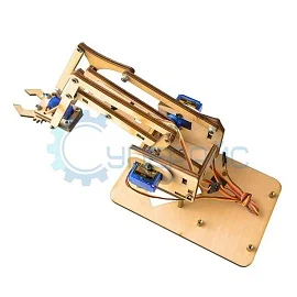 Деревянная основа для робота-манипулятора с сервоприводами SG90 (конструктор) фото