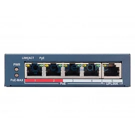 Коммутатор сетевой HiWatch DS-S504GP фото