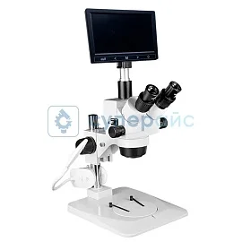 Стереоскопический микроскоп Damingzhi 7X-45X с дисплеем фото