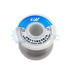 Припой проволочный с канифолью (олово Sn 55%, KEWEI 63A, 0.6 мм, 100 г) фото