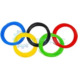 Набор PCL пластика для 3D ручки из 5 цветов (25 метров) фото