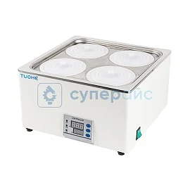 Лабораторная баня с защитой от сухого нагрева Tuohe HH-4S фото