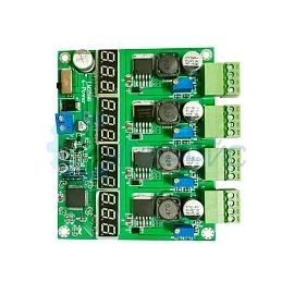 4-х канальный DC-DC преобразователь LM2596 с индикаторами фото