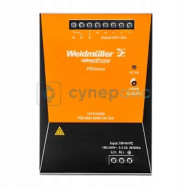 Импульсный источник питания на DIN-рейку Weidmüller PRO MAX 480W 24V 20A фото