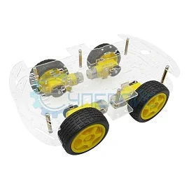 Колесная платформа шасси для робота 4WD 4-х моторное фото