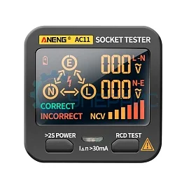 Тестер розеток ANENG AC11 фото