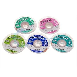 Оплетка для удаления припоя Goot Wick 1,5мм, 1,5м фото