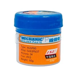 Паяльная паста MECHANIC XGSP80 (60 г, в банке) фото