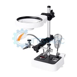 Настольная лупа SHOCREX MG16129-C с подсветкой фото