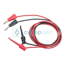 Провода для источника питания (зажим крючок - банан) фото