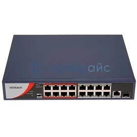 Коммутатор HiWatch DS-S1816P(B) фото