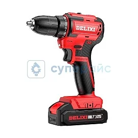 Дрель-шуруповерт DELIXI DLX-FDR1227 с двумя аккумуляторами фото