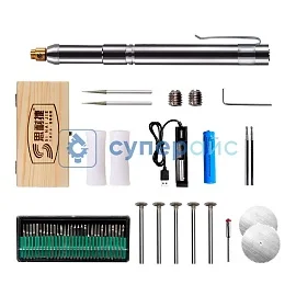 Гравировальная машинка SI NAI JIE SNJ-3303 с набором насадок фото