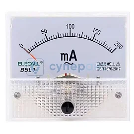 Стрелочный измеритель переменного тока ELECALL 85L1-200 мА фото