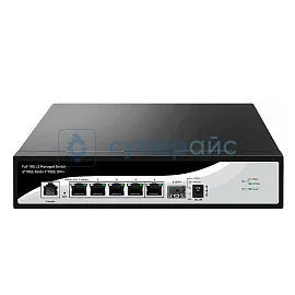 Коммутатор PoE Lianguo LG520S-5T1XS фото