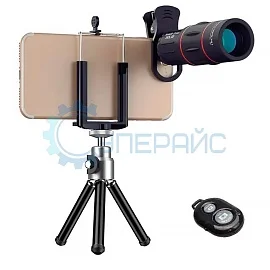 Телеобъектив для телефона 18x с пультом ДУ и штативом фото