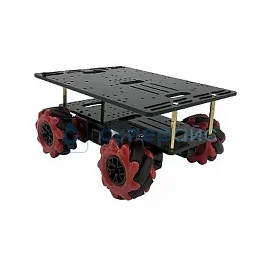 Четырехколесная робот-машинка Yeahbot C24 на колесах mecanum в сборе фото