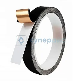 Медный скотч графитовый Jingxuan 12 мм x 5 м x 0,1 мм фото