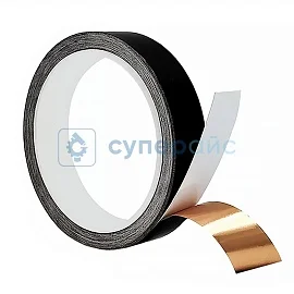 Графитовый медный скотч Jingxuan 10 мм x 10 м x 0,06 мм фото