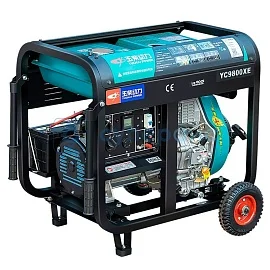 Генератор Yuchai power 6,5 кВт с открытой рамой 220/380 В фото