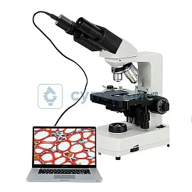 Бинокулярный биологический микроскоп Motic Eco-Bino-LED Plan с электронным окуляром фото