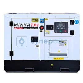 Дизельный генератор MINYATAI 15 кВт в шумозащитном корпусе 220/380 В четырехцилиндровый фото