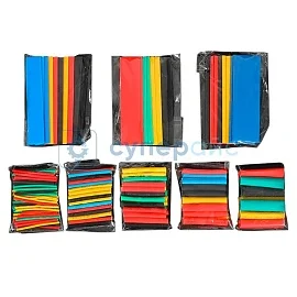 Набор разноцветных термоусадочных трубок 164 шт фото