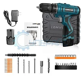 Дрель-шуруповерт Lomvum LV1201 с кейсом фото
