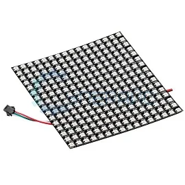 Адресная гибкая светодиодная матрица 16x16 на базе WS2812B фото