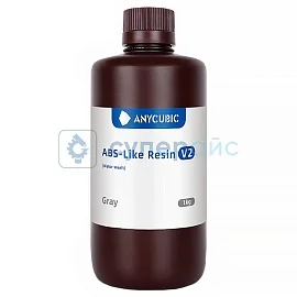 Смола фотополимерная Anycubic ABS-Like Resin V2, серая, 1 кг фото