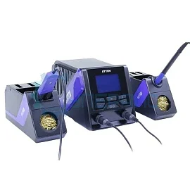 Двухканальная паяльная станция ATTEN GT-6200 с термопинцетом фото