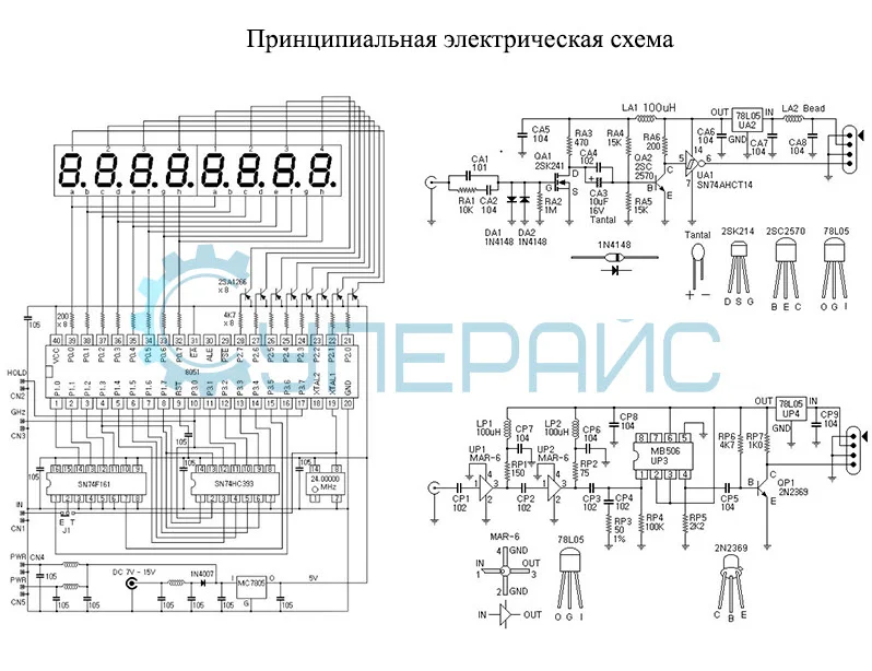 Частотомер 5 Гц-2 ГГц