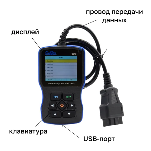 Диагностический сканер CreatorC310+, комплект купить в Суперайс