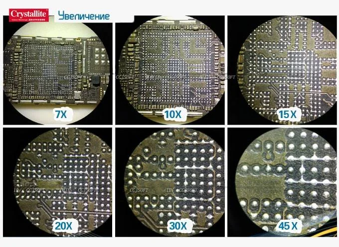 трансфокация увеличение высококачественной оптики тринокулярного микроскопа