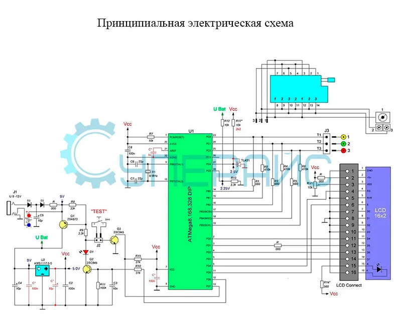 Цифровой измеритель LCR: прошивка, принципиальная электрическая схема