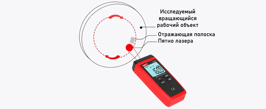 Измеритель скорости вращения (тахометр) UNI-T UT373