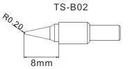 паяльное жало B02 для паяльника TS80 MINI
