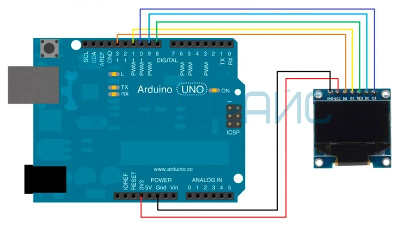 подключение к Arduino UNO