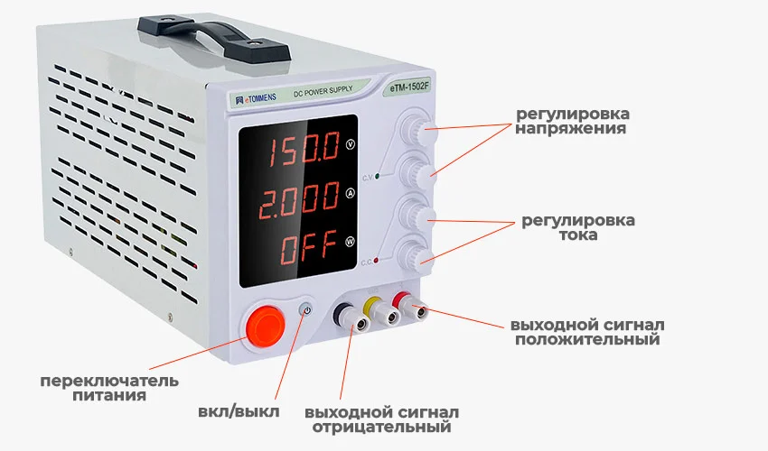 Купить источник питания eTOMMENS eTM-1502F в Суперайс