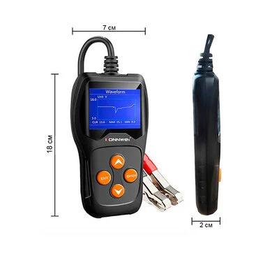 габариты Konnwei KW600 с зажимами типа крокодил