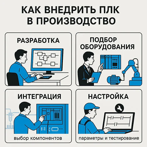 этапы запуска плк плк для систем автоматизации