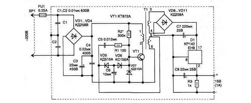 импульсный преобразователь схема