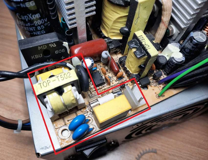 входной фильтр блока питания