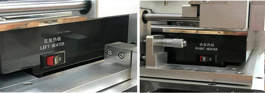 Кнопки включения подогревателей