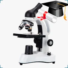 Биологический монокулярный микроскоп XSP - 03 (1600x)