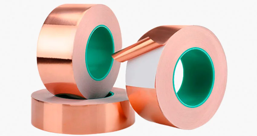 Лента с медью для фиксации на поверхности