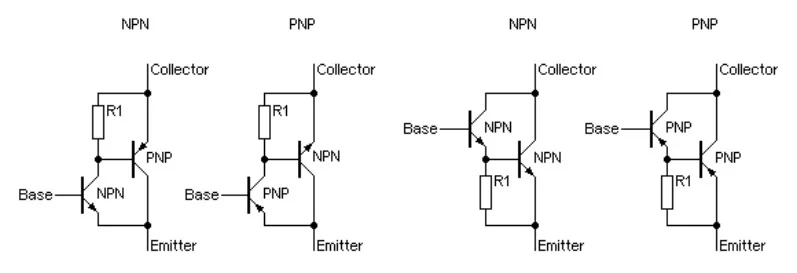 составной транзистор схема