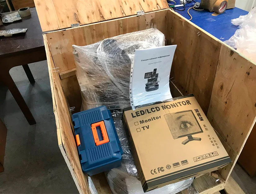 Содержимое упаковки при доставке