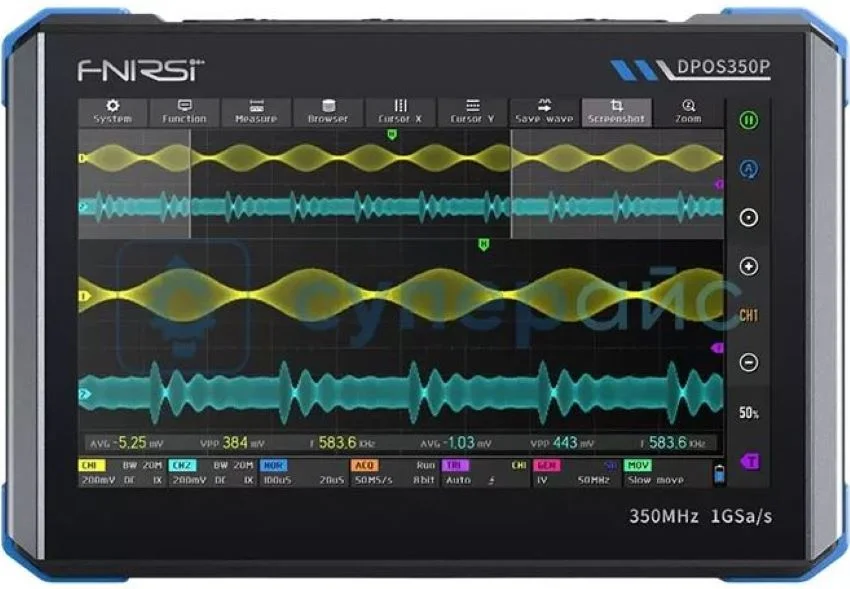заказать планшетный осциллограф в магазине Суперайс